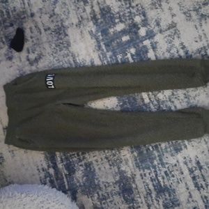 No boundaries, small, green fuzzy sweatpants